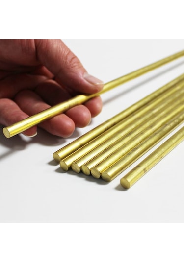 Pirinç Çubuk Içi Dolu Yuvarlak Mil Saf 2-3-4-5-6-7-8-9-10+ Mm 443061686