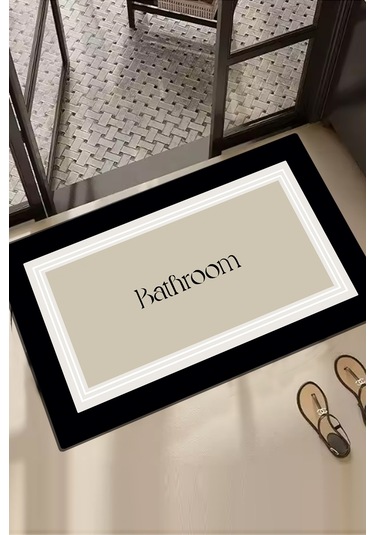 Roose Tekli 60x100 Cm Banyo Paspas Seti, Kaydırmaz Tabanlı Djtbanyo Renkli