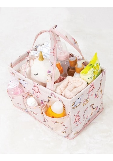 Baby Bebek Bakım Çantası Çok Gözlü Organizer Pembe