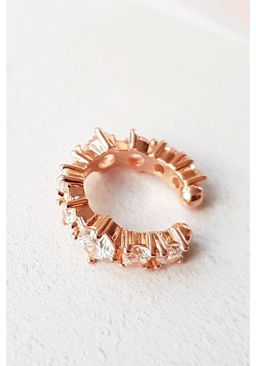 MorMajor Silver Ithal Zirkon Taşlı Gümüş Kıkırdak-4978