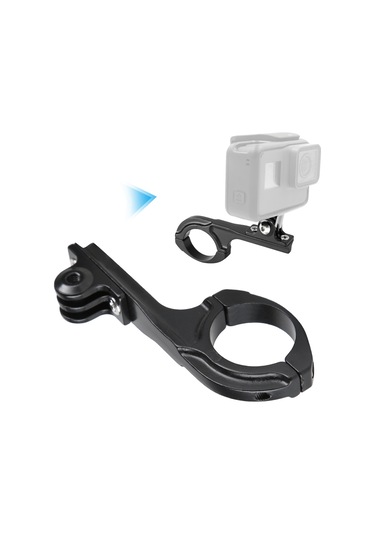 Ximistore9 Alüminyum Gopro Bisiklet Tutucu - Gopro 3/4/5/6/7 Uyumlu, Sabit Montaj, Spor Ve Outdoor Video Çekimi İçin Elini Serbest Bırak Siyah