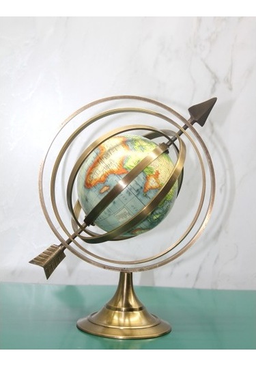 Pirinç Dünya Küre Model 2