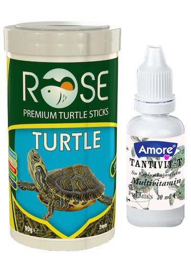 Rose Kaplumbağa Yemi 100ml Turtle Sticks, Vitamin Set