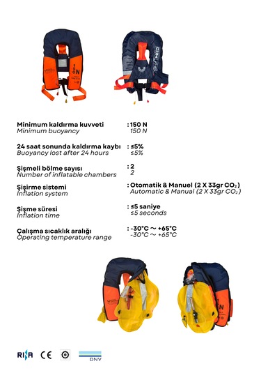 Ana Can Yeleği Şişirilebilir 150 N