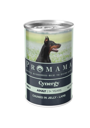Promama Cynergy Kuzu Etli Yaş Konserve Yetişkin Köpek Maması 400 Gr 36'lı Koli