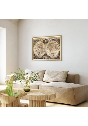 Ks Games 2000 Parça 17. Yüzyıl Dünya Haritası Puzzle - Hendrik Hondius