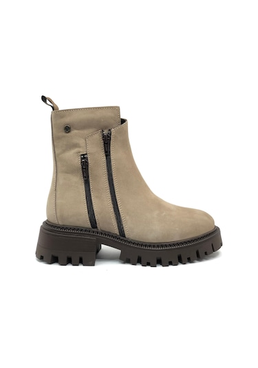 Hammer Jack 102-24675-z Irene Hakiki Deri Postal Kadın Bot Kum