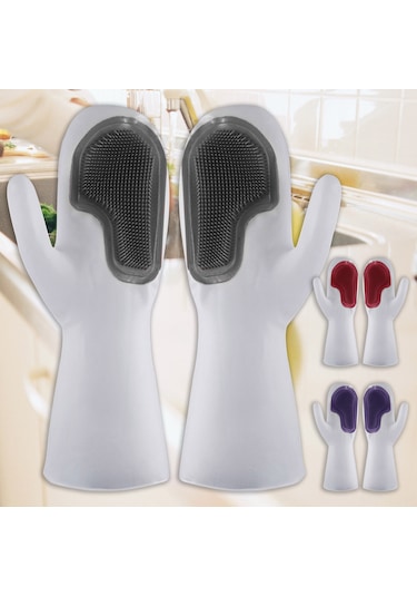 Konesam Ev İşleri İçin Çok Amaçlı Temizlik Eldiveni - Bulaşık, Zemin Ve Araba Temizliği İçin Pratik Ve Dayanıklı