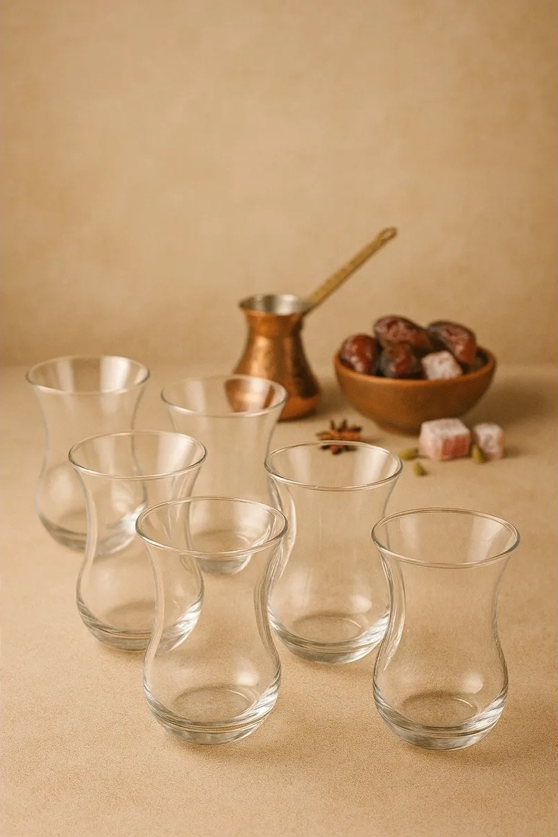 Tocka Posudy 6 Parçalık Türk Kahvesi Ve Çay Bardakları Ve Seti 39493015 Beyaz