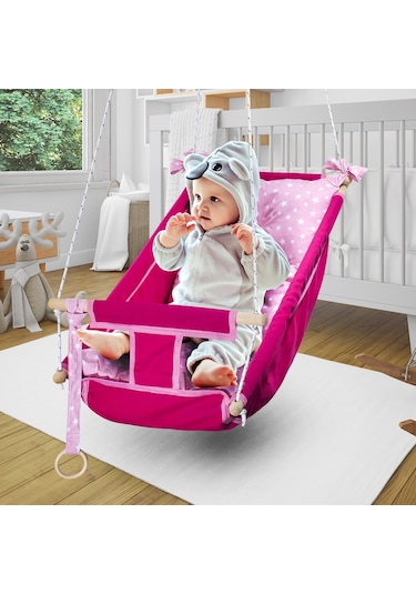 Bundera Kids Bebek Uyku Salıncağı Ahşap Hamak Beşik Salıncak