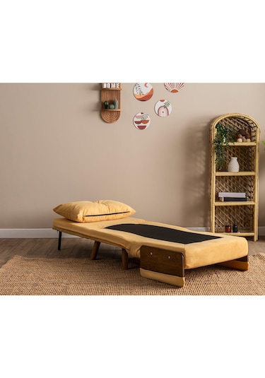 Pafu Cosmo Tekli Katlanır Yataklı Koltuk - Soho Hardal Hardal