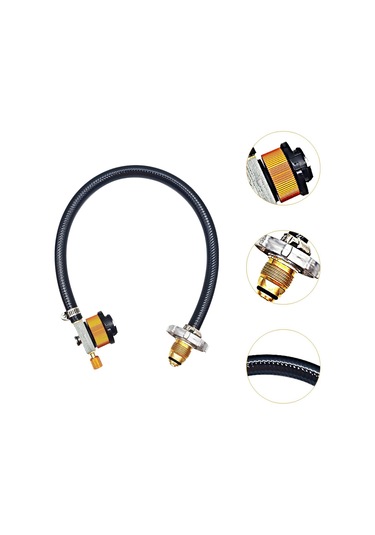 Suntek Abd Kuzey Amerika Bölgeleri Için Propan Dolum Adaptörü Siyah