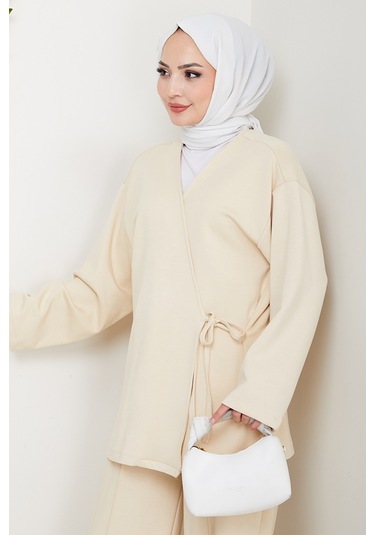 Kimonolu Oysho İkili Takım 1623 - Bej Bej