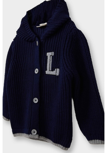 Defacto Erkek Bebek Düğmeli Kapüşonlu Hırka C8863a525aunv241 Lacivert