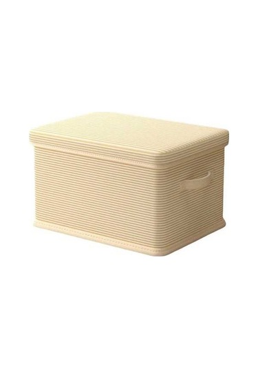 Trendooze Bej Renk Giysi Saklama Konteyneri Çantası Yorgan Yastıklar İçin Bej