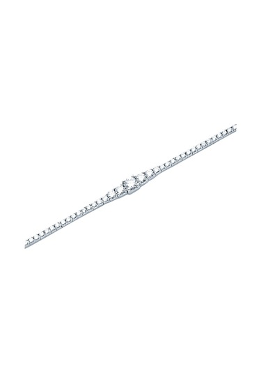 Tektaş - Beyaz Altın 14 Ayar Su Yolu Bileklik N11.1837 Beyaz Altın