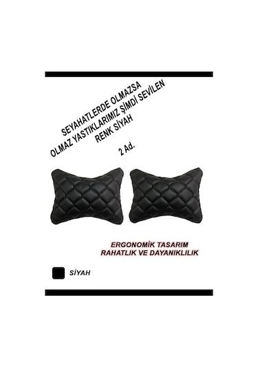 Fiat Egea Oto Koltuk Boyun Yastığı Siyah