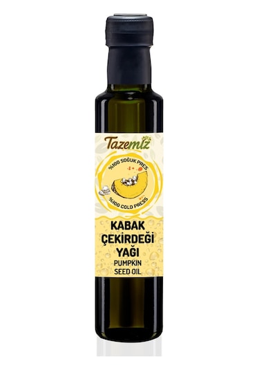 Tazemiz Soğuk Sıkım Kabak Çekirdeği Yağı 250 ML