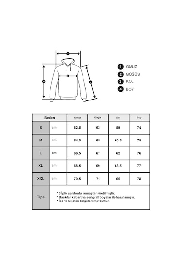Hırsch Unisex Ç Harfli Siyah Sweatshirt Hoodie SIYAH