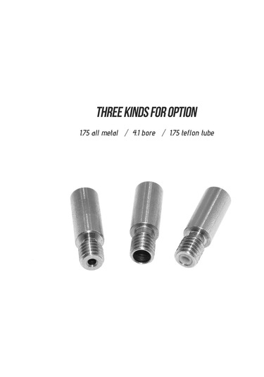 Qingmipy 3d Yazıcı Ekstruder Borusu: Soğutmalı V6 Gırtlağı, 1.75mm Ptfe Tüpü İçeren, Paslanmaz Çelik, Tıkanıklığı Önleyen, 10 Adet