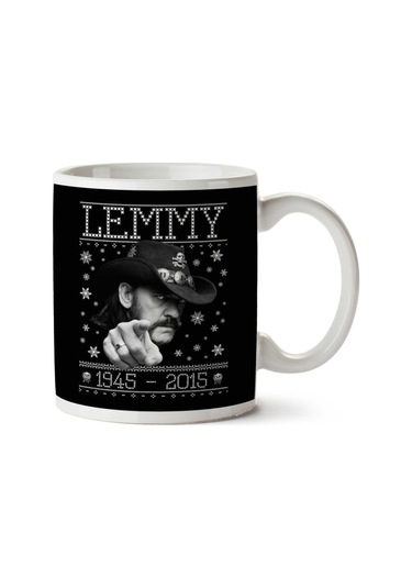 Lemmy Motorhead Christmas Knit İki Tarafı Baskılı Kupa Bardak