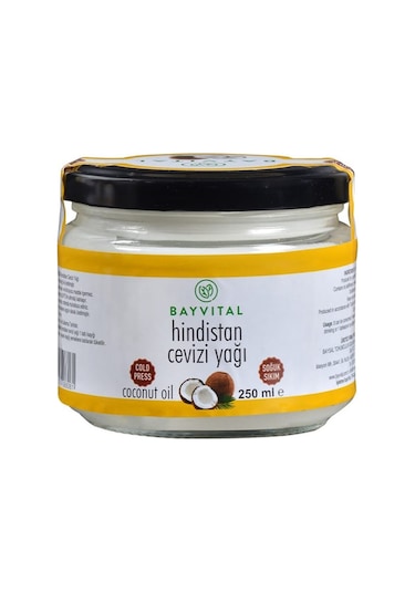Bayvital Soğuk Sıkım Hindistan Cevizi Yağı 250 ML