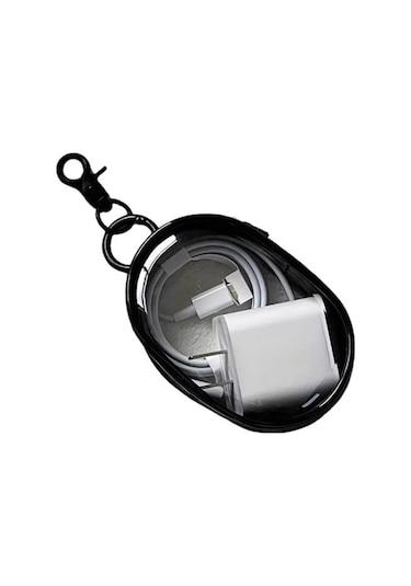 Siyah Şarj Kablosu Saklama Çantası Toz Geçirmez Su Geçirmez Şeffaf Veri Hattı Adaptörü Kulaklık Açık Laptop Çanta & Kılıf 56842266