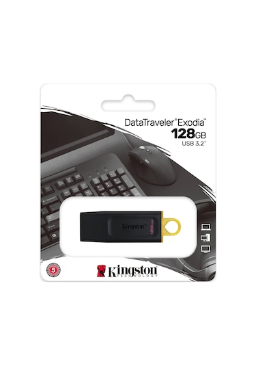 Kingston DTX/128GB Exodia 128 GB USB 3.2 Flash Bellek