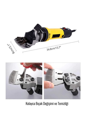 Prohummer Ph017 Koyun Keçi Kırkma Makinesi Sarı