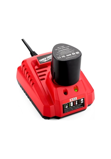 Sones N12 Milwaukee 10.8/12v Elektrikli Alet Lityum Pil Hızlı Şarj Cihazı, Fiş: Ab