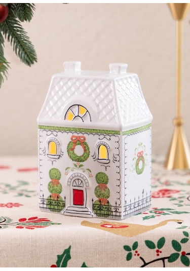 The Mia Dekoratif Led Işıklı Yılbaşı Evi 10x7x15 Cm