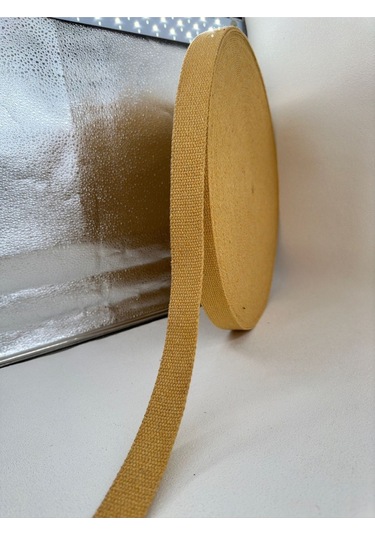 Paşateks 3 Cm Pamuk Kolon Şerit-5 Metre-altın Sarı