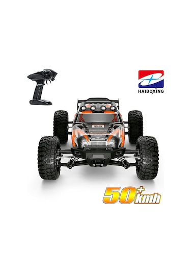 Haıboxıng Rc 1/12 901 Firebolt 50+ Km/h Sürat 4x4 Uzaktan Kumandalı Rc Model Araba Rtr Elektrikli 4wd Offroad Truck Turuncu