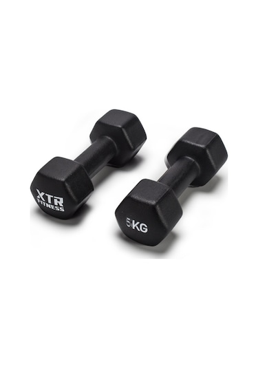 XTR Fitness Vinyl Neoprene Dambıl 5 Kg X 2 Adet