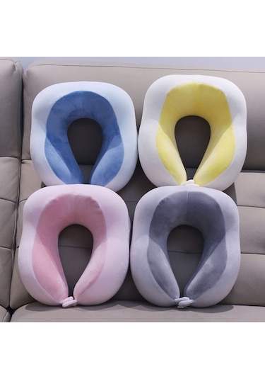 U Şeklinde Peluş Boyun Yastığı - Sarı - 30cm Um93390-3 Yurt Dışından Sarı