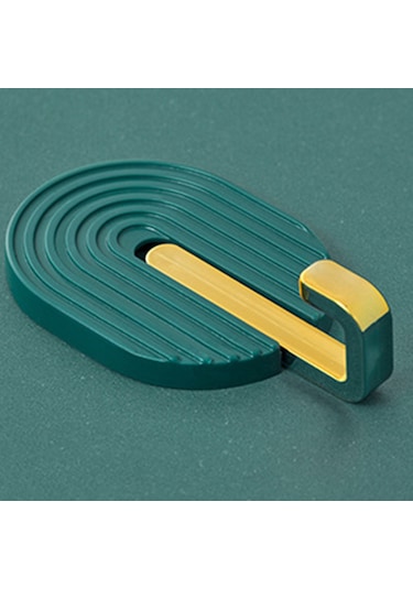 Geeroyoo Yeşil Yeşimli 2 Adet Abs Materyal Süper Yapışkan Duvar Kanca - Banyo, Mutfak, Kapı Arkasında Kullanıma Uygun, Havlu, Çanta, Giyecek Asma İçin Delme Yok Kurulum Koyu Yeşil