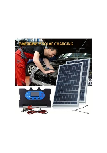 Fastbuy Dream011 2x 60a Güneş Panel Şarj Kiti, Usb Şarj Cihazı, Kamp & Araç Şarj