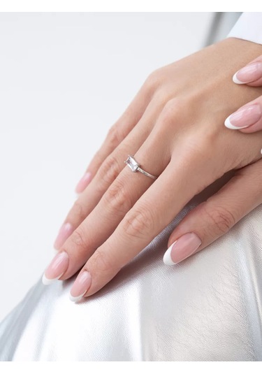 Sılverme 925 Ayar Gümüş Nişan Yüzüğü 203833993 Gümüş