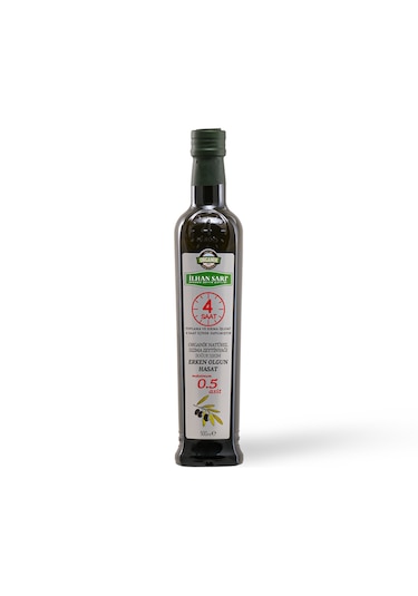 İlhan Sarı Organik Sızma Zeytinyağı Olgun Hasat 500 Ml
