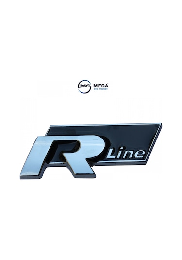 R-Line Demir Krom Arma Logo Sticker