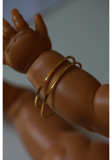 Yenigün Kuyumculuk 14 Ayar Altın 10,2 Gr İkili Çocuk Ajda Altın Bilezik