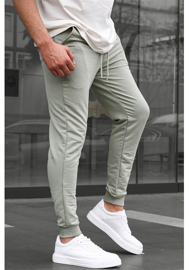 Çağla Yeşili Paçası Lastikli Erkek Eşofman 4821 Çağla Yeşili