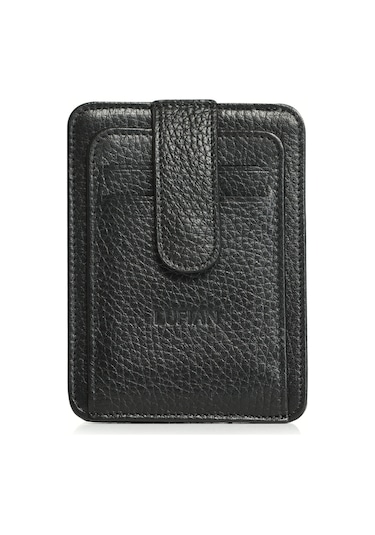 Lufian Taylor Erkek Deri Kartlık Siyah Siyah 112240010100100 Siyah