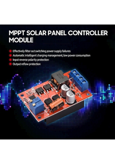 Xindoker 5a Mppt Güneş Enerji Kontrolcü Modülü - Akü Şarjı, Ters Bağlantı Ve Geriye Akım Korumalı, Düşük Tüketimli Güneş Paneli Aksesuarı