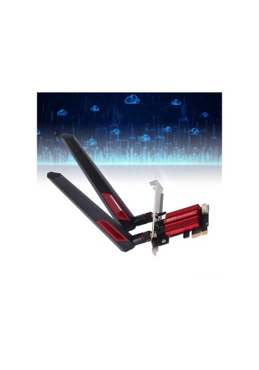 Xindoker 1200mbps 2.4g/5g Çift Bant Bt4.0 10dbi Çift Antenli Pcı-ex1 Masaüstü Kablosuz Wifi Kartı Adaptörü