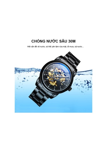 Mekanik Erkek Kol Saati Gerçek Deri Erkek Kol Saati Toptan Su Geçirmez Saat Erkek Öğrenci Kol Saati Işıldayan Altın