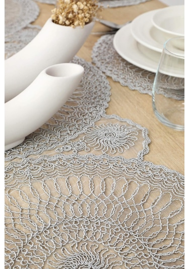 Bilgiçler Amerikan Servis Supla Ve Runner Seti 6 Kişilik 7698244377237