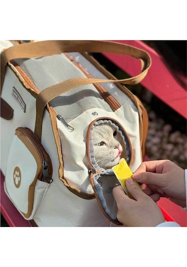 Jialan Küçük Pet Köpek Taşıyıcıları İçin Açık Taşıyıcı Çanta