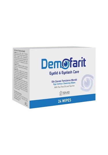 Demofarit Eyelid Eyelash Care Göz Çevresi Temizleme Mendili 24lü