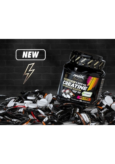 Amix Black Line Creatine Creapure 2500mg 60 Chewable Tabs Zero Su